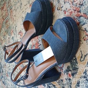 Wild Fable Denim Platform Heels